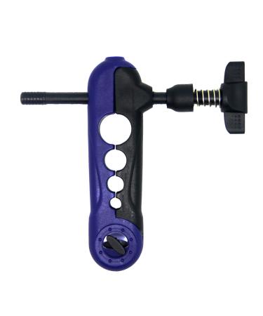 SAMSFX Fishing Portable Universal Fishing Line Spooler Adjustable for Various Sizes Rod Winder Board Spool Line Wrapper Mini Bobbin Reel Accessories Black & Blue