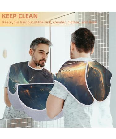 Big Whale Beard Bib Apron | Beard Hair Catcher for Men | Perfect Father's Day & Christmas Gift | Includes 2 Suction Cups - Buy Online on GoSupps.com