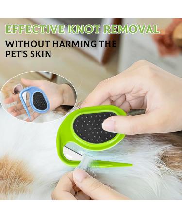 2-Piece Pet Knotting Comb Set | Steel Blade Cat Hair Removal Tool for Knots & Mats - Buy Online on GoSupps.com