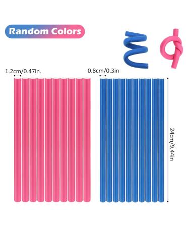 20 Flexible Curling Rods - Heatless Locken Wraps for Big Curls | Papilotten Curlers for Long Hair - Buy Online on GoSupps.com