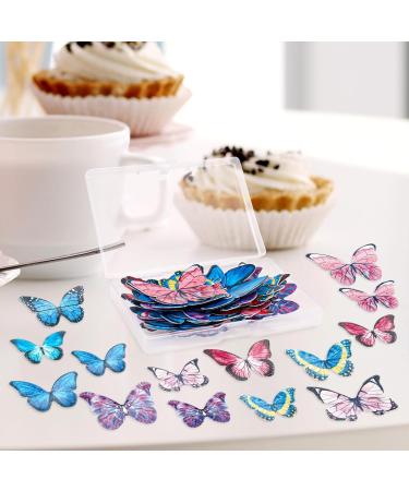 Buy Alegre Butterflies Tortendeco Edible Decorations | 40 Colorful Cake & Cupcake Toppers for Birthdays Weddings & Baptisms - International Shipping Available - Buy Online on GoSupps.com