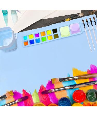 Silicone Craft Mat for Resin & Liquid Casting | Non Stick 20x16 Sheet for Art, Painting, Clay & Play | Includes Cleaning Cup | Blue - Buy Online on GoSupps.com