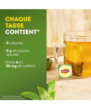 Lipton Pack Th Vert classique Origine Asie Th vert menthe Infusion Froid ou Chaud Ingr dients d'Origine 100% Naturelle 120 sachets - Buy Online on GoSupps.com