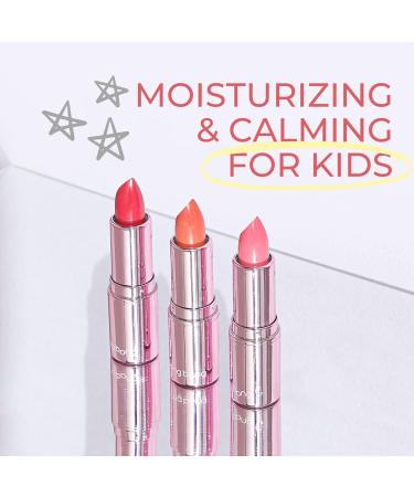Bongbong Friends Kids Lip Balm - Tinted Moisturizing Plant-Based Glossy Finish Rose Pink - Buy Online on GoSupps.com