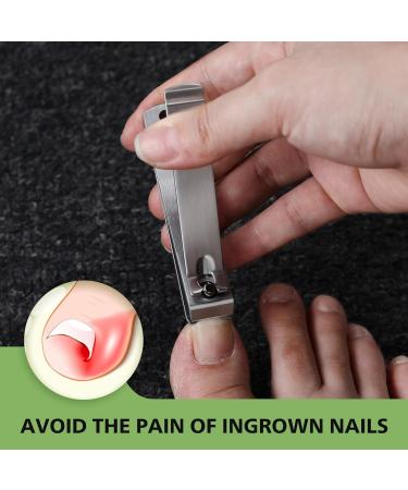 Heavy Duty Straight Blade Nail Clippers for Thick Toenails - Professional Stainless Steel Fingernail & Toenail Trimmers | Durable & Ergonomic Design - Buy Online on GoSupps.com