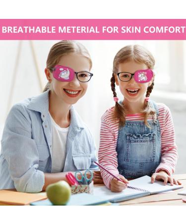 6 Piece Kids Reusable Eye Patches for Glasses - Pink Soft Eye Patch for Left Eye - Treating Lazy Eye, Strabismus, Amblyopia - Girl Boy Eye Patch - Buy Online on GoSupps.com