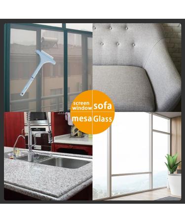 Realisticm 2 in 1 Mesh Cleaner Brush 2 in 1 Mesh Cleaner Brush Extendable Mesh Screen Cleaner Wet and Dry Dual-Use Retractable Professional Window Squeegee (Orange Yellow) - Buy Online on GoSupps.com
