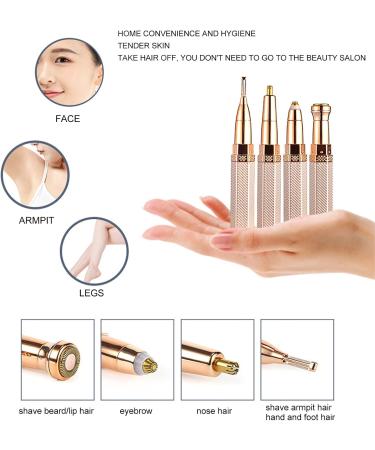 Buy Waterproof 4-in-1 Electrical Eyebrow Trimmer & Body Hair Remover | Facial Hair Removal for Women & Men - Buy Online on GoSupps.com