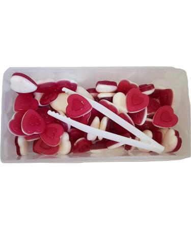 Gum Jelly Sweets Food Set Fruit Flavoured Fried Eggs Mushrooms Giant Strawberry & Love Hearts Retro Sweeties Candy Tubs Gift for Kids of All Ages 800g from Kingdom Supplies. - Buy Online on GoSupps.com