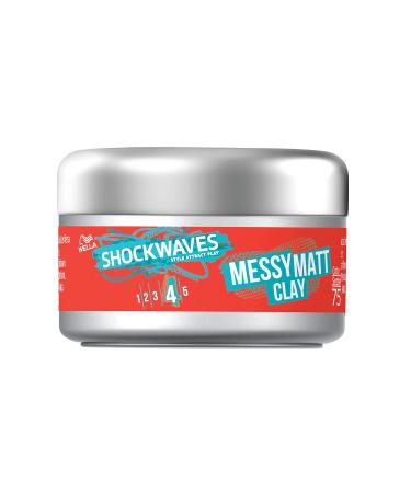 Wella Shockwaves Messy Matte Clay 75ml