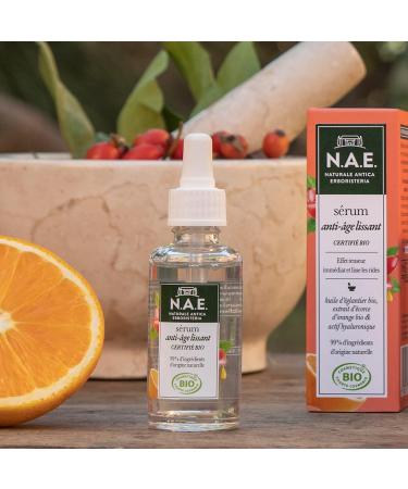 N.A.E. - Anti-Wrinkle Face/Eye Serum - Certified Organic - Rosehip Oil and Orange Peel Extract - Vegan Formula - 99% Natural Ingredients - 30 ml Bottle - Buy Online on GoSupps.com