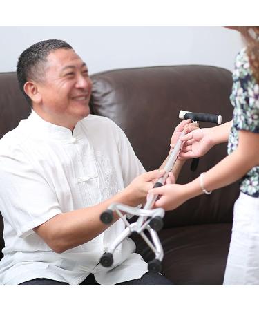 Ergonomic Lightweight Adjustable Walking Crutches for Men/Women Four Prong Sturdy Aluminum Travel Aid Prosperous - Buy Online on GoSupps.com