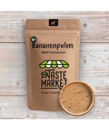  TASTE Guter Geschmack 100g of organic banana powder - fruit powder - dried and ground - 100% bananas - natural - no additives - Taste Market - Buy Online on GoSupps.com