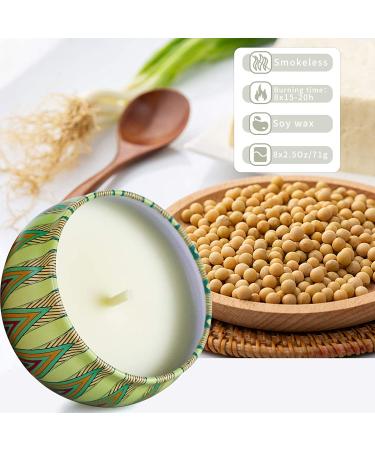 8 Pack Scented Candles for Women - Ideal for Home, Meditation, Yoga, and Gifts - Retro 2.5oz Set for Birthday, Mother's Day - Buy Online on GoSupps.com