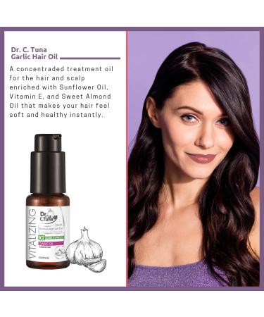 FARMASi Dr. C. Tuna Vitalizing Garlic Oil for Hair Growth - Prevent Hair Loss & Thinning - All Natural Vitamin Rich Treatment - 1 fl.oz - Buy Online on GoSupps.com