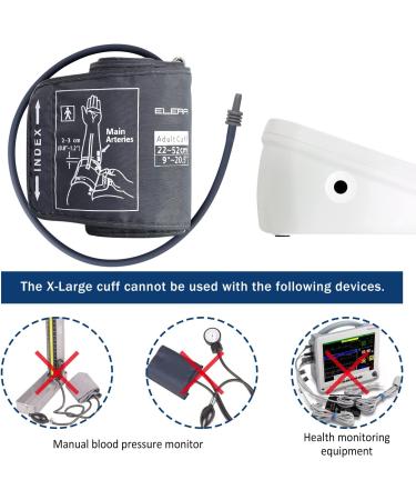 ELERA Extra Large Blood Pressure Cuff 9-20.5 Inches - XL Replacement for Omron BP - Big Arm Compatible - Buy Online on GoSupps.com