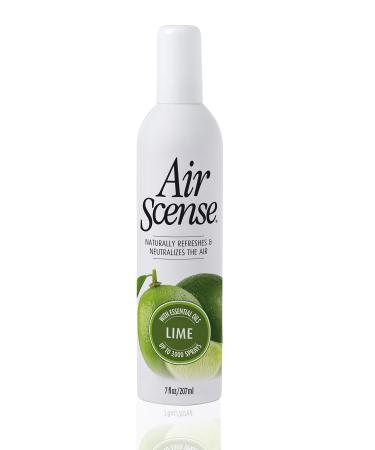Air Scense Essential Oil Air Freshener, Lime, 7 Ounce White