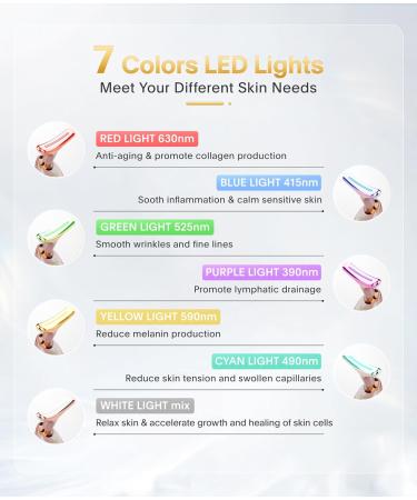7-in-1 Deplux Face & Neck Massager - Portable Rose Gold Skin Care Tool for Daily Routine | International Shipping Available - Buy Online on GoSupps.com