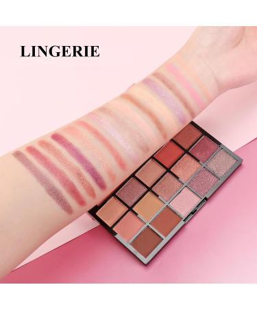 15 Color Eyeshadow Palette - Highly Pigmented Matte & Shimmer Makeup for Women | Lingerie Collection - Buy Online on GoSupps.com