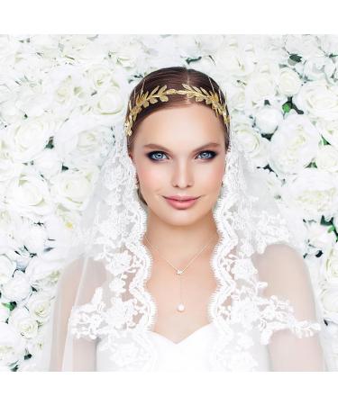 TOVINANNA Wedding Headband Golden Bride Wedding Headpieces Olive Leaf Headband Cosplay Greek Goddess Headband Golden Leaves Bridal Crown Hair Decor for Bride Bridesmaid greek or Roman Decor - Buy Online on GoSupps.com