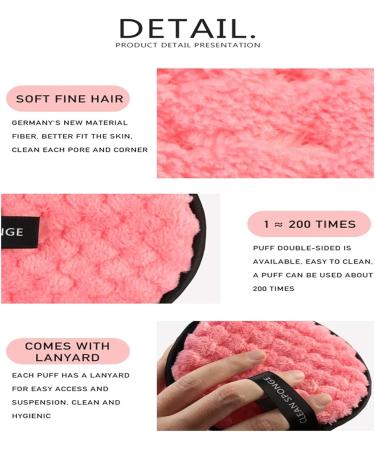 Reusable Makeup Remover Pads - Eco-Friendly Microfiber Cotton Cleansing Puff (4PCS) - Buy Online on GoSupps.com