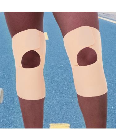 Knee Brace Compression Sleeve for Support in Running Gym Hiking | Beige Knee Support for Sports - Buy Online on GoSupps.com