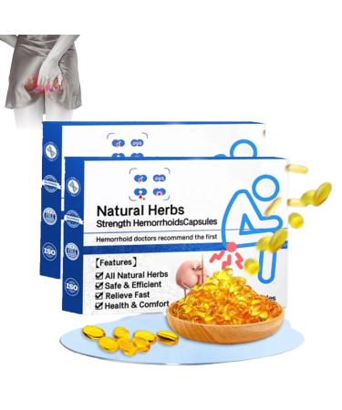 Xebular Natural Herbal Strength Hemorrhoid Capsules Natural Hemorrhoid Relief Capsules Hemorrhoid Treatment Rapid Hemorrhoid Treatment (2 Box)