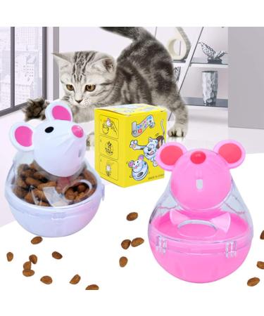 Auxsooul Cat Interactive Toys - 2-Pack Snackball & Food Dispenser for Cats - Intelligence & Treat Play - Buy Online on GoSupps.com