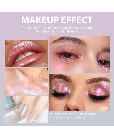 3 Pcs Liquid Chameleon Eyeshadow Set - Metallic Multichrome Glitter - Long-lasting & Holographic (#B) - Buy Online on GoSupps.com