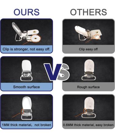 Adjustable Men's Shirt Holders - Elastic Braces with Non-Slip Clamps | Flexible Shirt Bracket - Black (1 Pair) - Buy Online on GoSupps.com