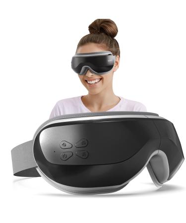 BOKOR Eye Massager with Heating Compress - FSA/HSA Approved Eye Care Device Heated Eye Mask for Migraine Dry Eyes Eye Strain & Improve Sleep Travel Essentials with Bag Ideal Birthday Gift