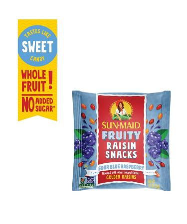 Sun-Maid Blue Raspberry Sour Raisin Snacks 0.7oz - 7 CT - Delicious and Tangy Fruit Snack - Buy Online on GoSupps.com