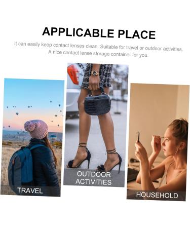 Portable Glasses Case & Contact Lens Storage Box - Healeved Travel Container 5.5x2.5x2cm - Buy Online on GoSupps.com