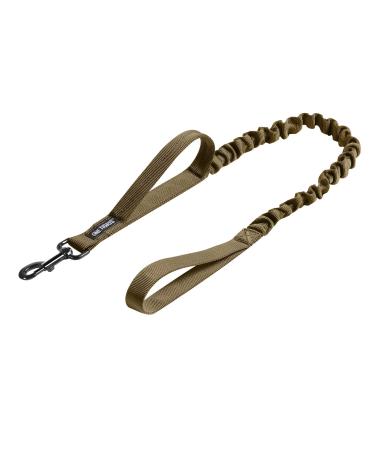 OneTigris Spring Loaded Dog Leash Nylon with Holding Loops Length 85.1 cm - 118.1 cm Khaki - Buy Online on GoSupps.com
