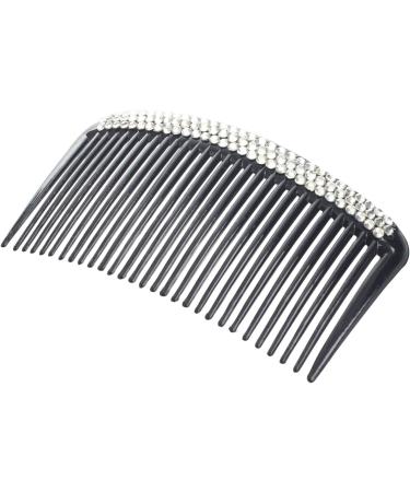 Guvkeug Bling Bling Triple Rows Crystal Black Comb Hair Pin for Women - Buy Online on GoSupps.com