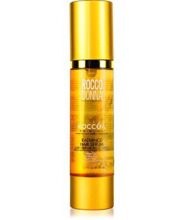 Rocco Donna Radiance Hair Serum for Softer, Smoother and Radiant Shine Hair with Argan and Jojoba Oil, 1.7 oz