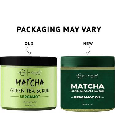 O Naturals Men's Exfoliating Matcha & Bergamot Scrub - Anti-Aging Skin Care for Face, Body & Feet - Pore Minimizer, Blackhead & Acne Treatment - 250g Pack - Buy Online on GoSupps.com