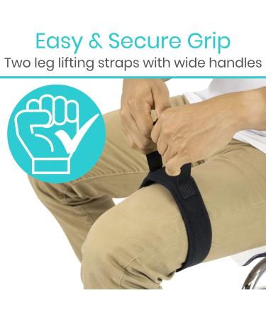 Vive Thigh Lifter Strap - Pull Up Assistance Band for Leg Movement - Transfer Device for Limited Mobility - Knee Recovery Aid for Elderly, Seniors, and Disabled - Buy Online on GoSupps.com