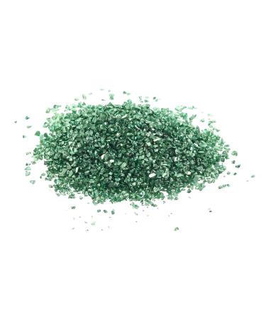 FRCOLOR 1 Glass Chip Nail Punk Ornament Crafts Colored Glass Vase Nail Art Crushed Glass Epoxy Filler Charms Nail Art Jewels Metal Filler Epoxy Crushed Glass 3d Crystal Jewelry Drill 0.5X0.3cm Green