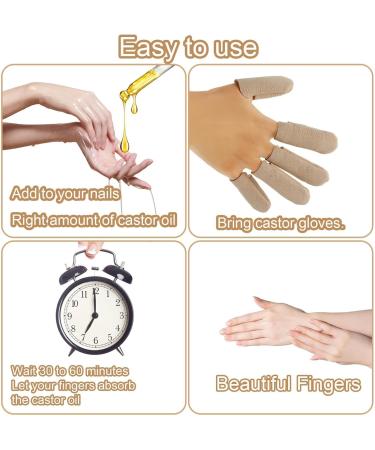 Castor Oil Pack Wrap Kit for Fingers - Reusable Cotton Hand Care for Cracked Hands & Relaxation - Buy Online on GoSupps.com