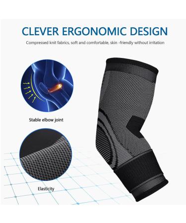 Ellenbogen Bandage for Tennis Elbow | Professional Arm Support for All Sports | Men & Women Fitness Bandage - Buy Online on GoSupps.com