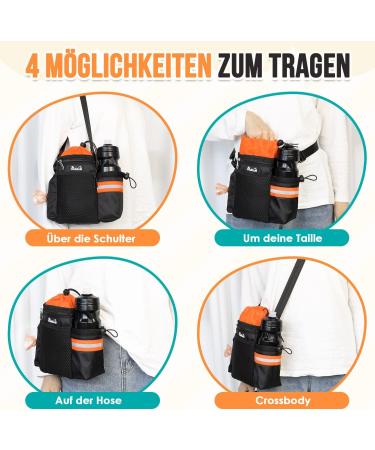 Slowton Dog Training Treats Bag | Large Capacity Snack Pouch with Reflective Stripes for Hands-Free Walking & Training Ideal for Dogs - Buy Online on GoSupps.com
