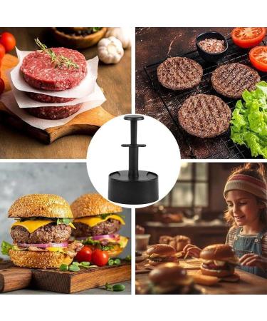 Protable Press Burger Press Patty Maker Maker Mold Perfect for Burgers Patties Cooking BBQ Kitchen Supply Black - Buy Online on GoSupps.com