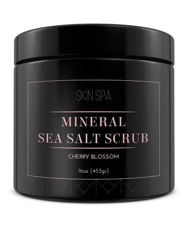 Mineral Sea Salt Scrub - Cherry Blossom 16oz (453gr)