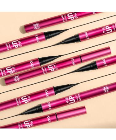 JOAH Line Up Liquid Eyeliner - Waterproof, Long Lasting, Smudge Proof, Precision Felt Tip - Black, 1 Count - Buy Online on GoSupps.com