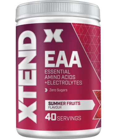 XTEND EAAs 40 Servings for Hydration and Physical Performance | Hydrates, Repairs, Recovers | 9 Essential Amino Acids + Added Electrolytes | Summer Fruit