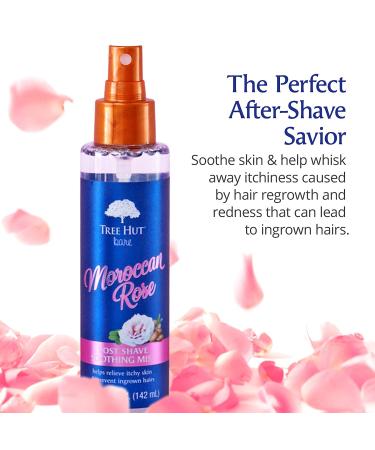 Tree Hut Bare Moroccan Rose Post Shave Mist 4.8 fl oz - Soothe & Smooth Razor Bumps - After Shave Spray for All Skin Types - Buy Online on GoSupps.com