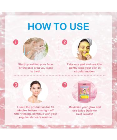Turmeric & Kojic Acid Cleansing Pads - Gentle Daily Skincare for Face & Body | 40 Count Pack of 2 - International Shipping Available - Buy Online on GoSupps.com