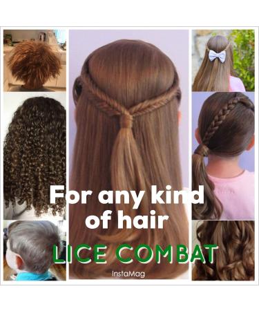 NatulabUSA Lice Comb | Professional Metal 2 Pack Kit for Long & Short Hair | Efficient Lice and Nit Removal - Buy Online on GoSupps.com
