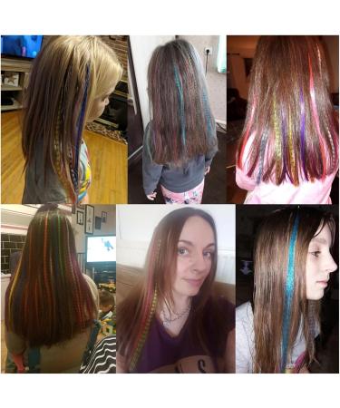 Feather Hair Extension Kit Colored Strands for Hair Feather Extension 10 Pieces Synthetic Hairpiece Fake Hair Zebra Line Feather Hair Extensions (Color : 15 Size : 16inches) 16inches 15 - Buy Online on GoSupps.com